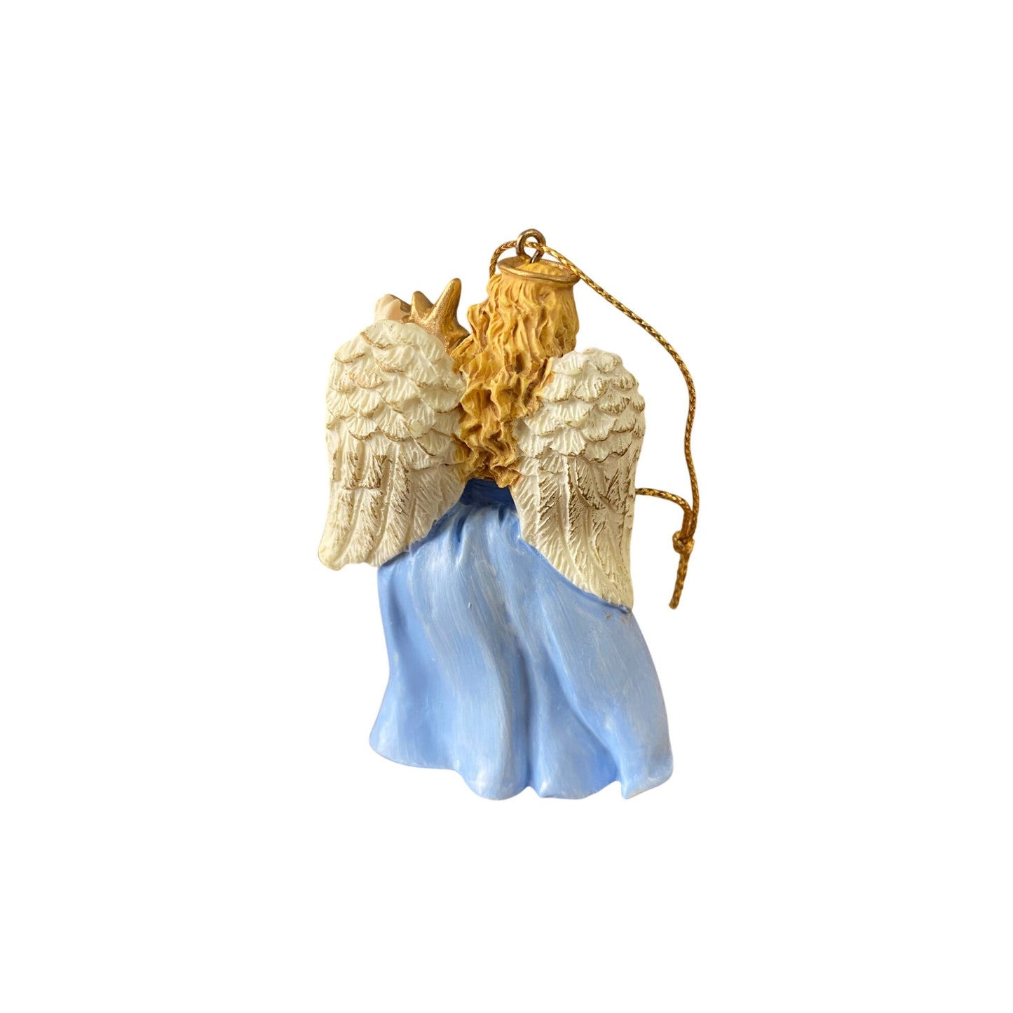 1995 Avon Birthstone Angel Ornament September Simulated Sapphire Blue Gift Collection