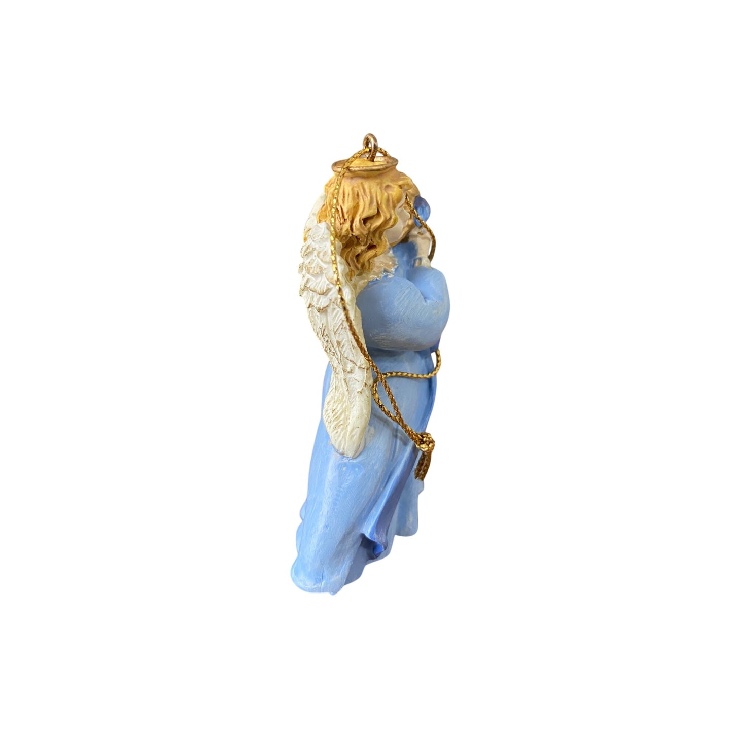 1995 Avon Birthstone Angel Ornament September Simulated Sapphire Blue Gift Collection