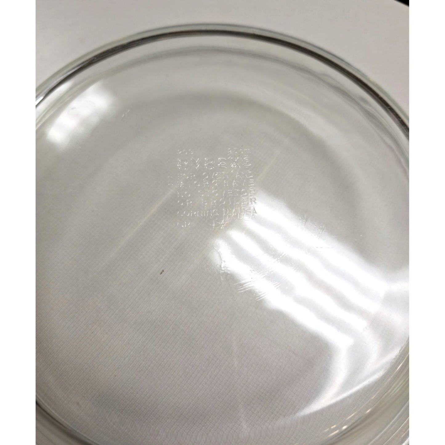 Pyrex Clear Glass 9.5" Round Pie Dish Pan 229