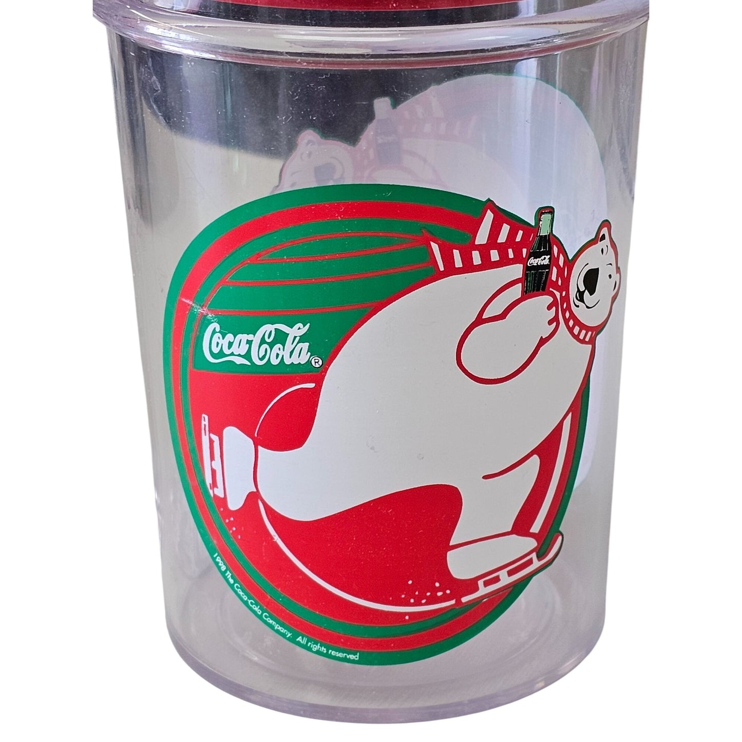 1997 Coke Polar Bear Singing Mug