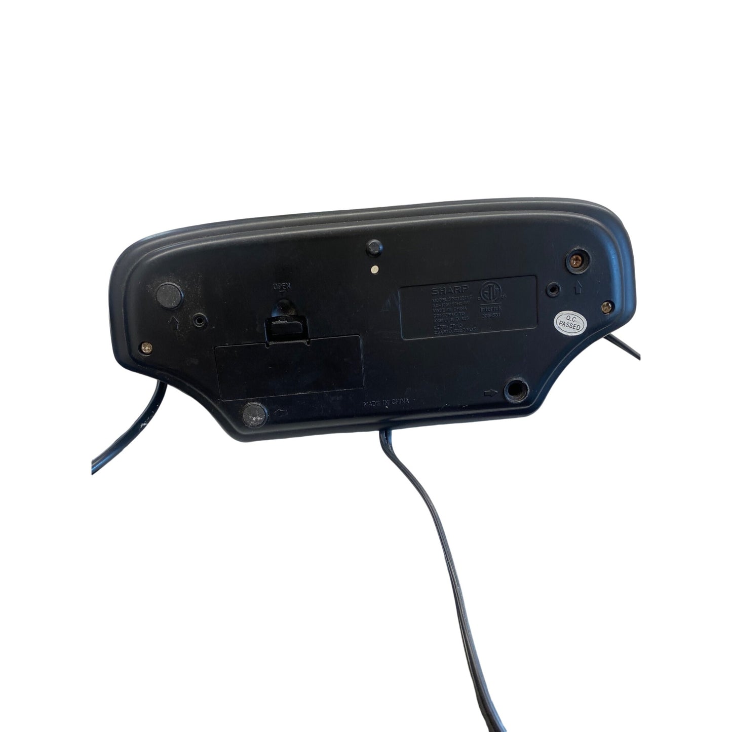 Sharp Digital Alarm Clock With Snooze AM/FM Radio Backlit Display Black