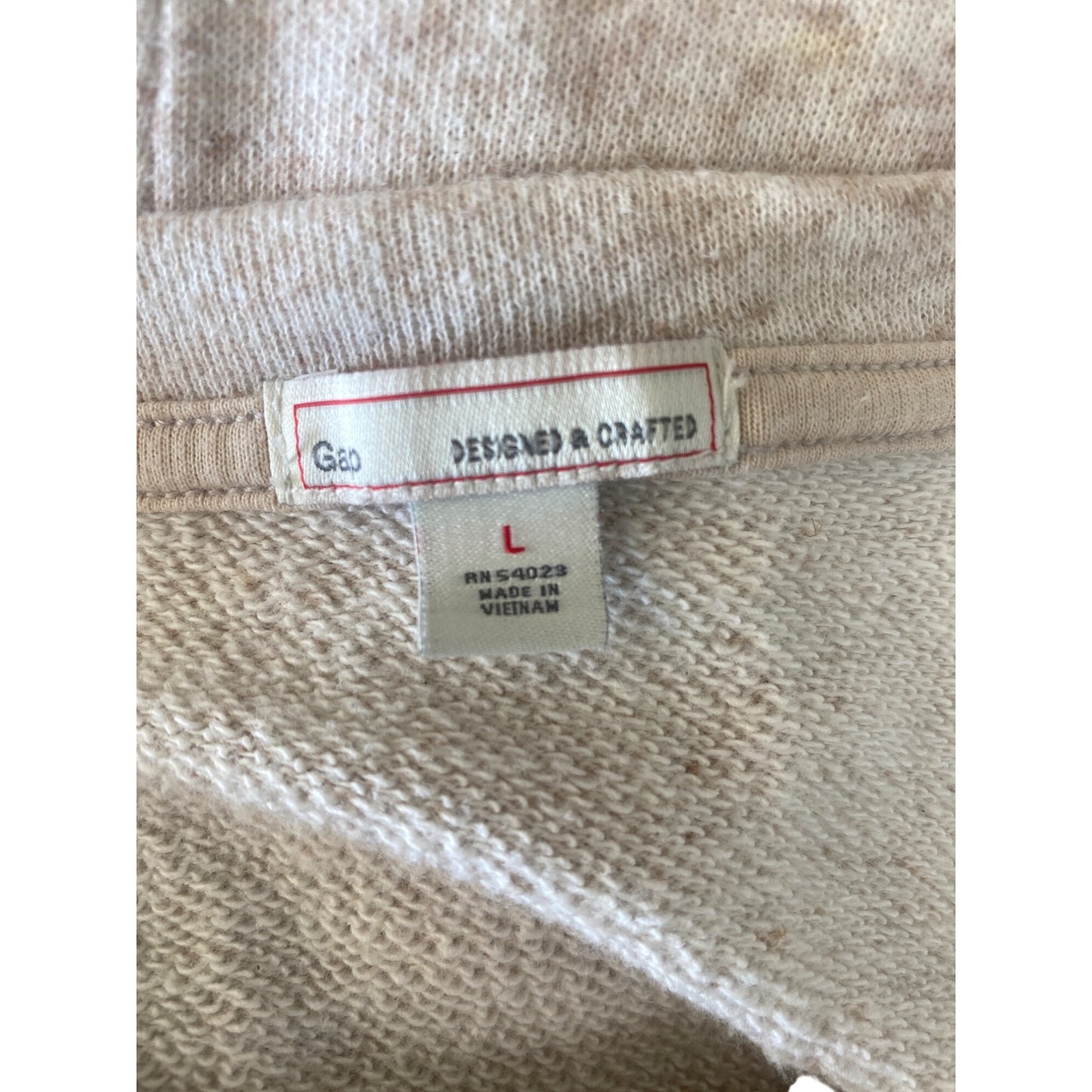 Gap Casual Beige Long Sleeve Crew Neck Sweatshirt