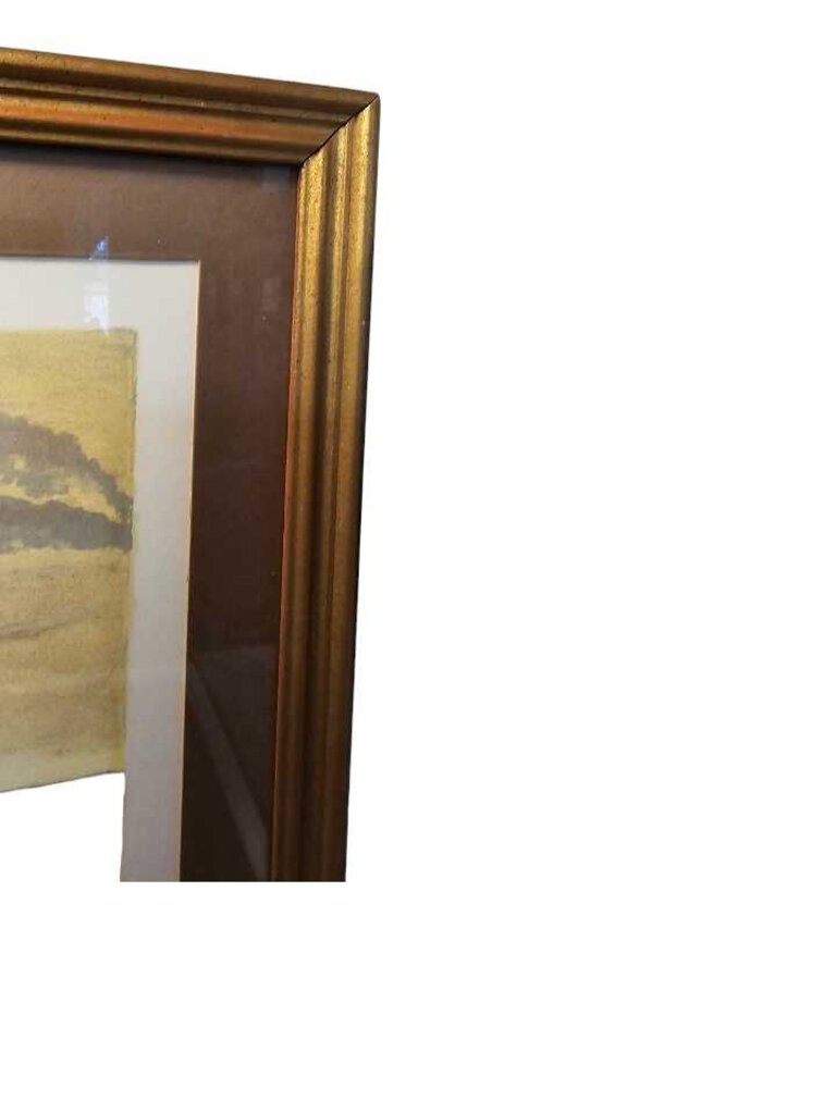 ARTIST Signed GIUSEPPE VERSO sunset bay boats Cabin Decor Certified