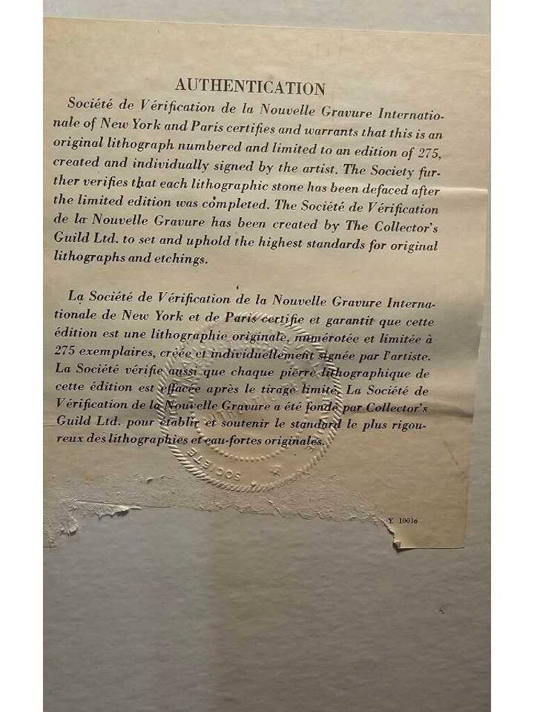 ARTIST Signed GIUSEPPE VERSO sunset bay boats Cabin Decor Certified