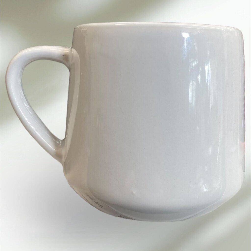 Abstract Hearts Mug Coffee Cup Love White Red