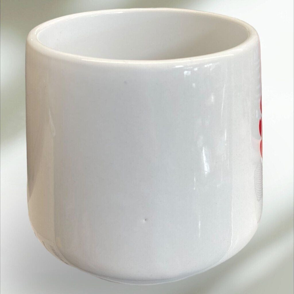 Abstract Hearts Mug Coffee Cup Love White Red