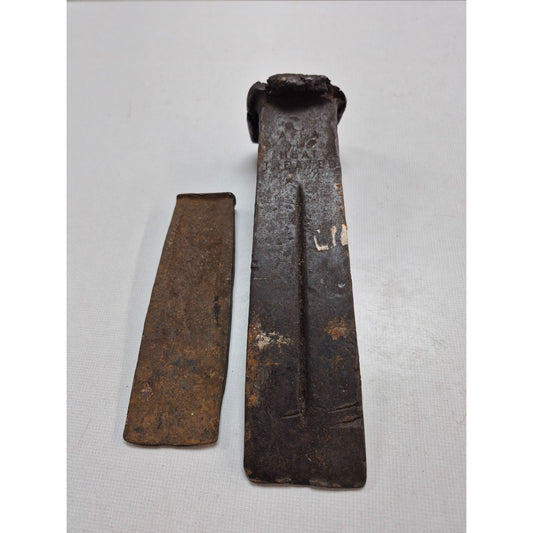 Antique Hand-Forged Iron Wedge & Woodworking Tool