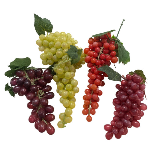 Artificial Grape Cluster Bundle - 4 Pieces