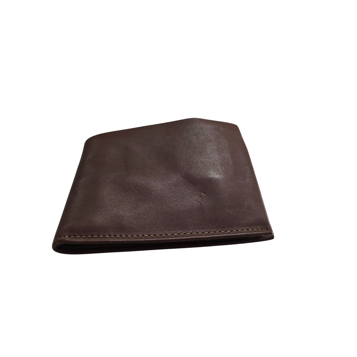 Amity Cowhide Leather Wallet Brown Mens Bifold