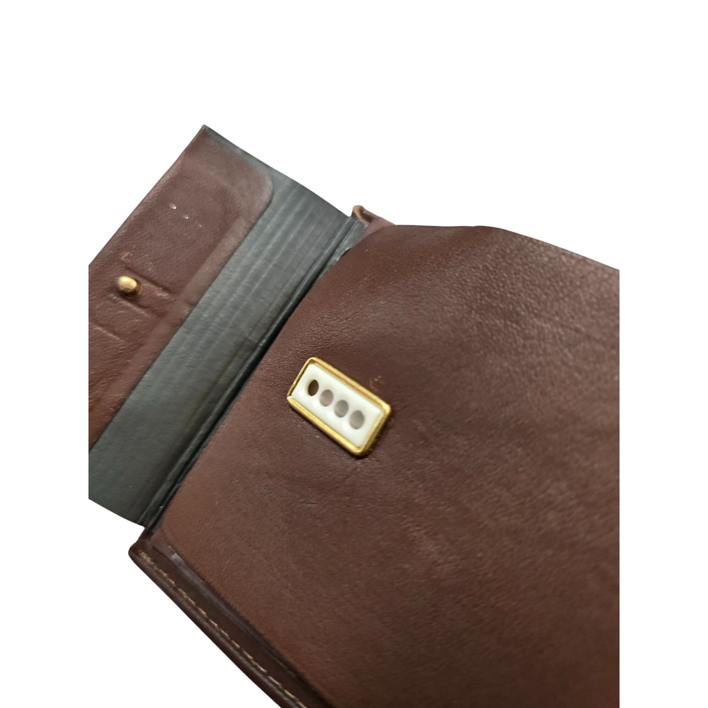Amity Cowhide Leather Wallet Brown Mens Bifold