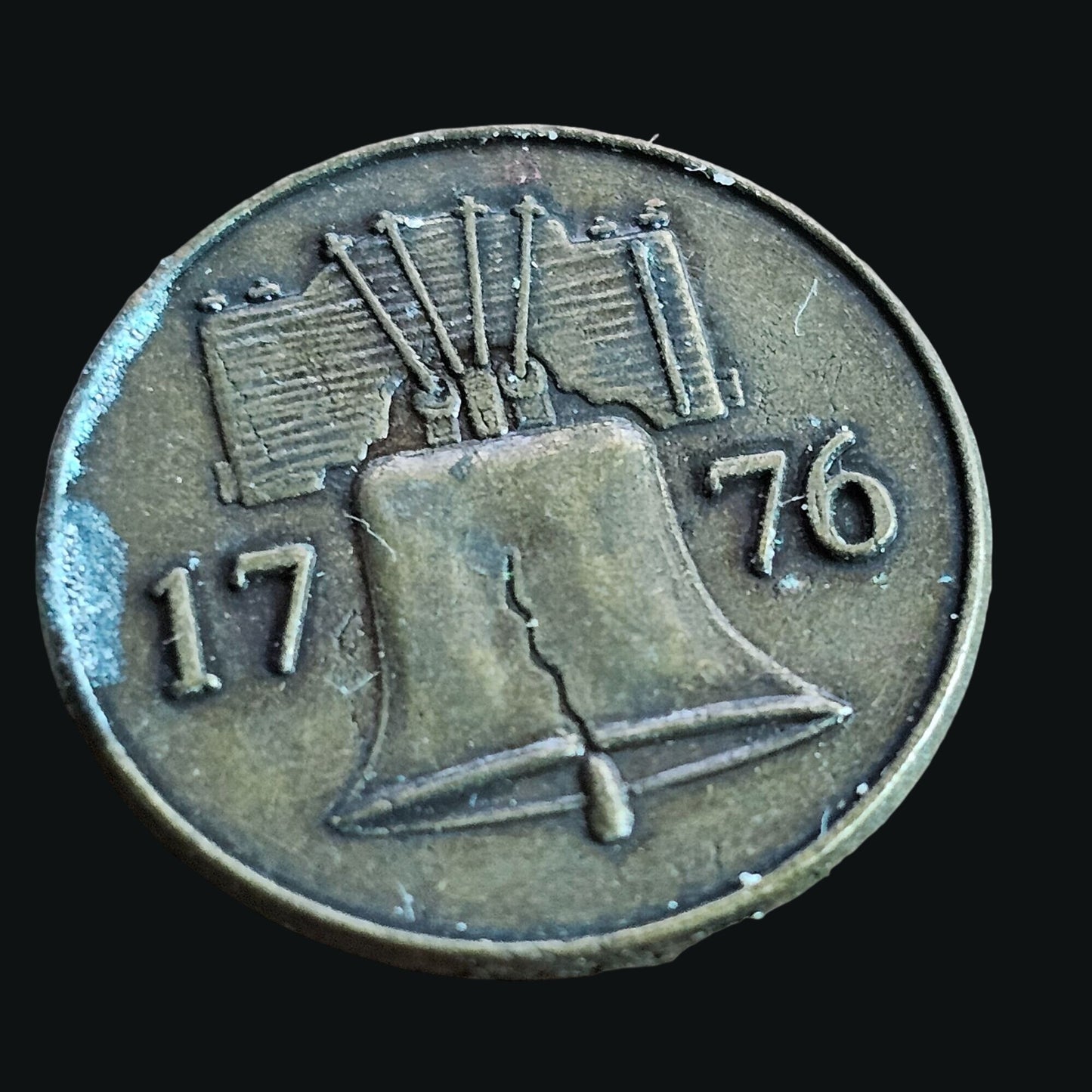 The History Channel Club Commemorative Coin With Eagle & Liberty Bell Design