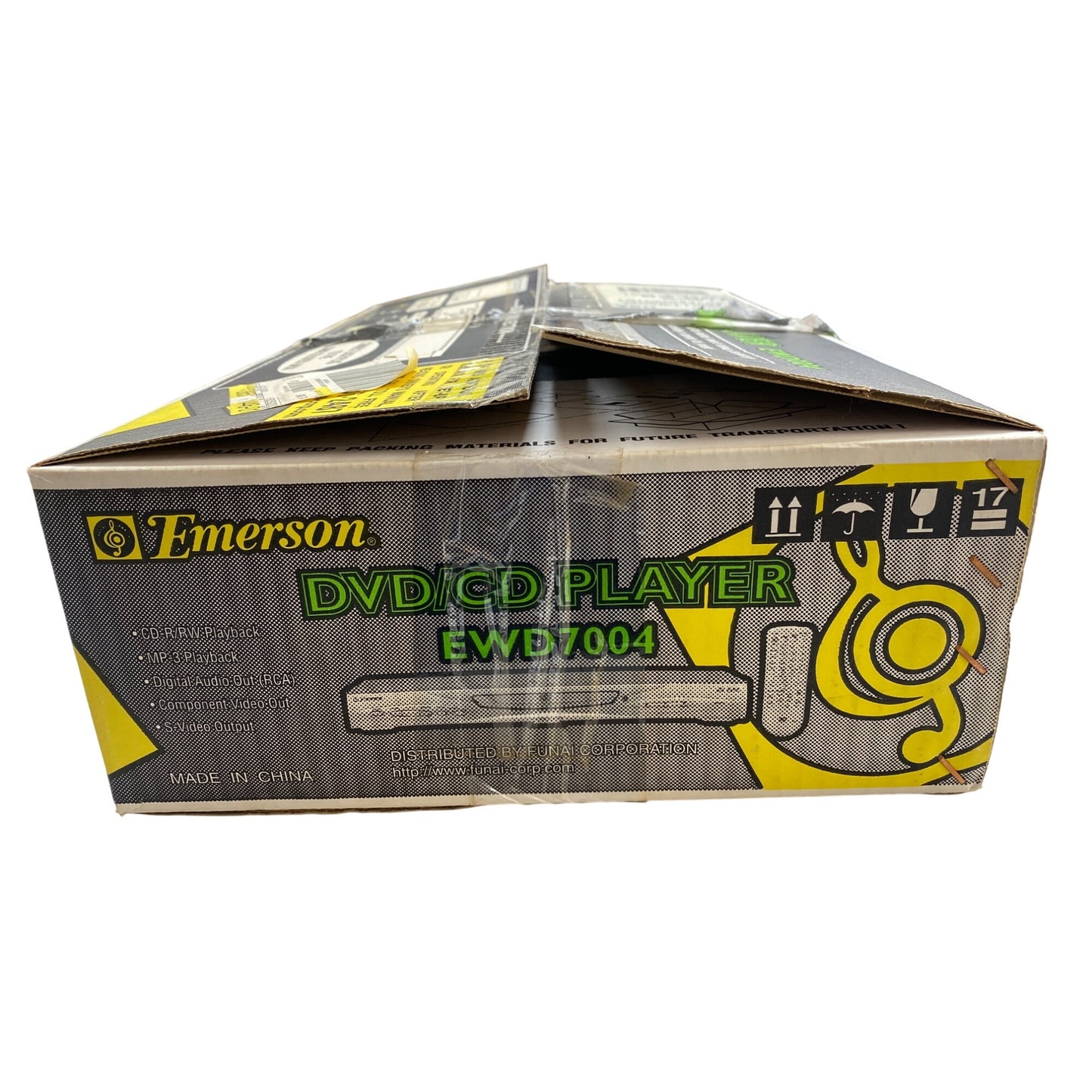 New Ols Stock Emerson EWD7004 DVD CD Player With Remote & Cables