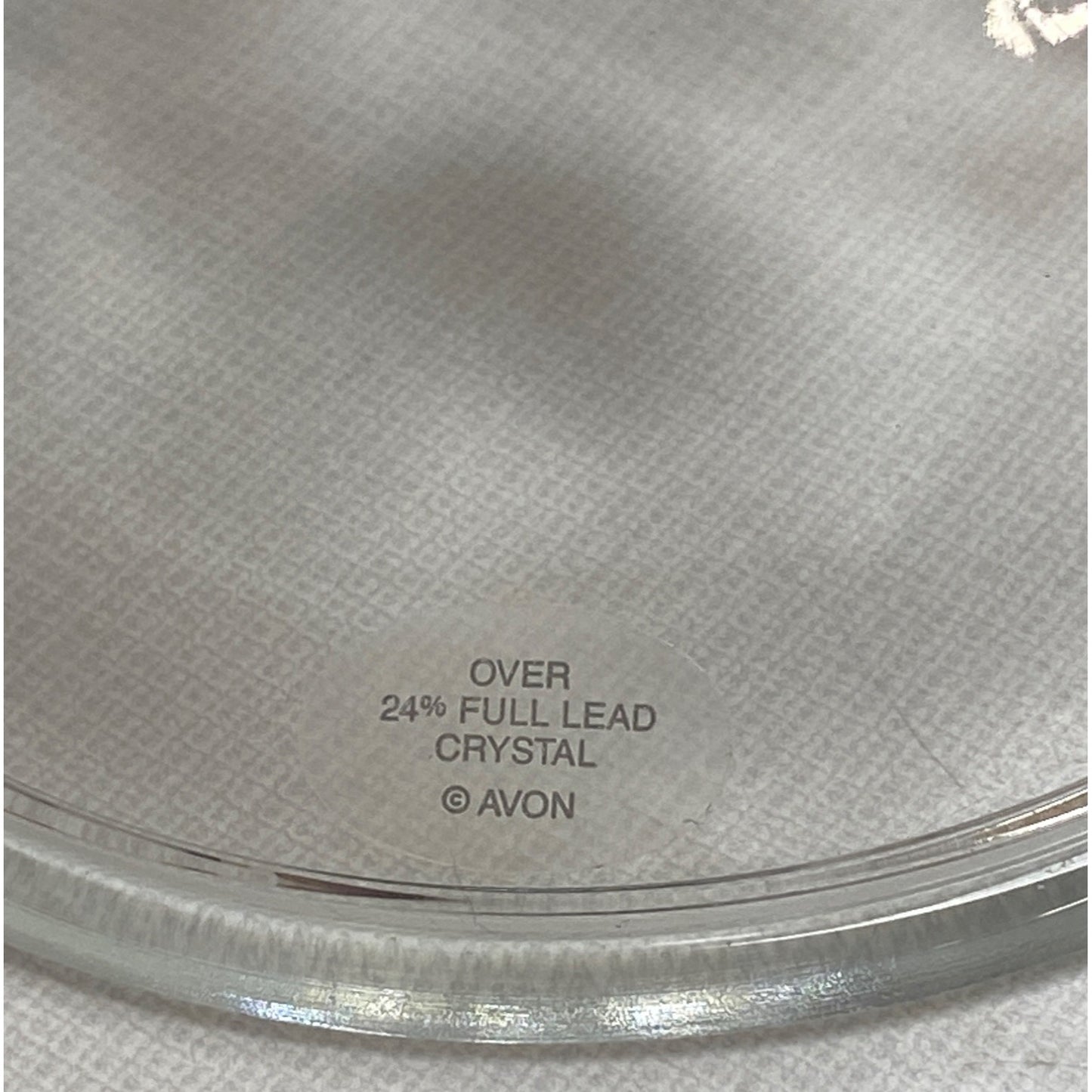 Avon 24% Lead Crystal Candle Holders