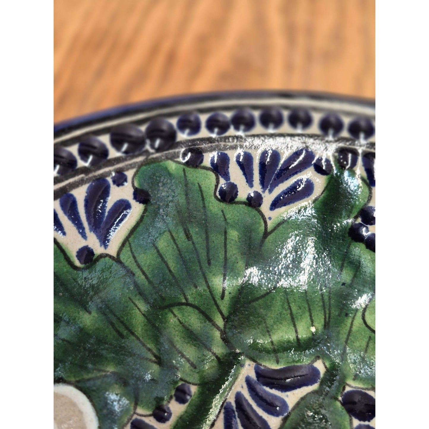 Talavera Pottery Floral Bowl 8"