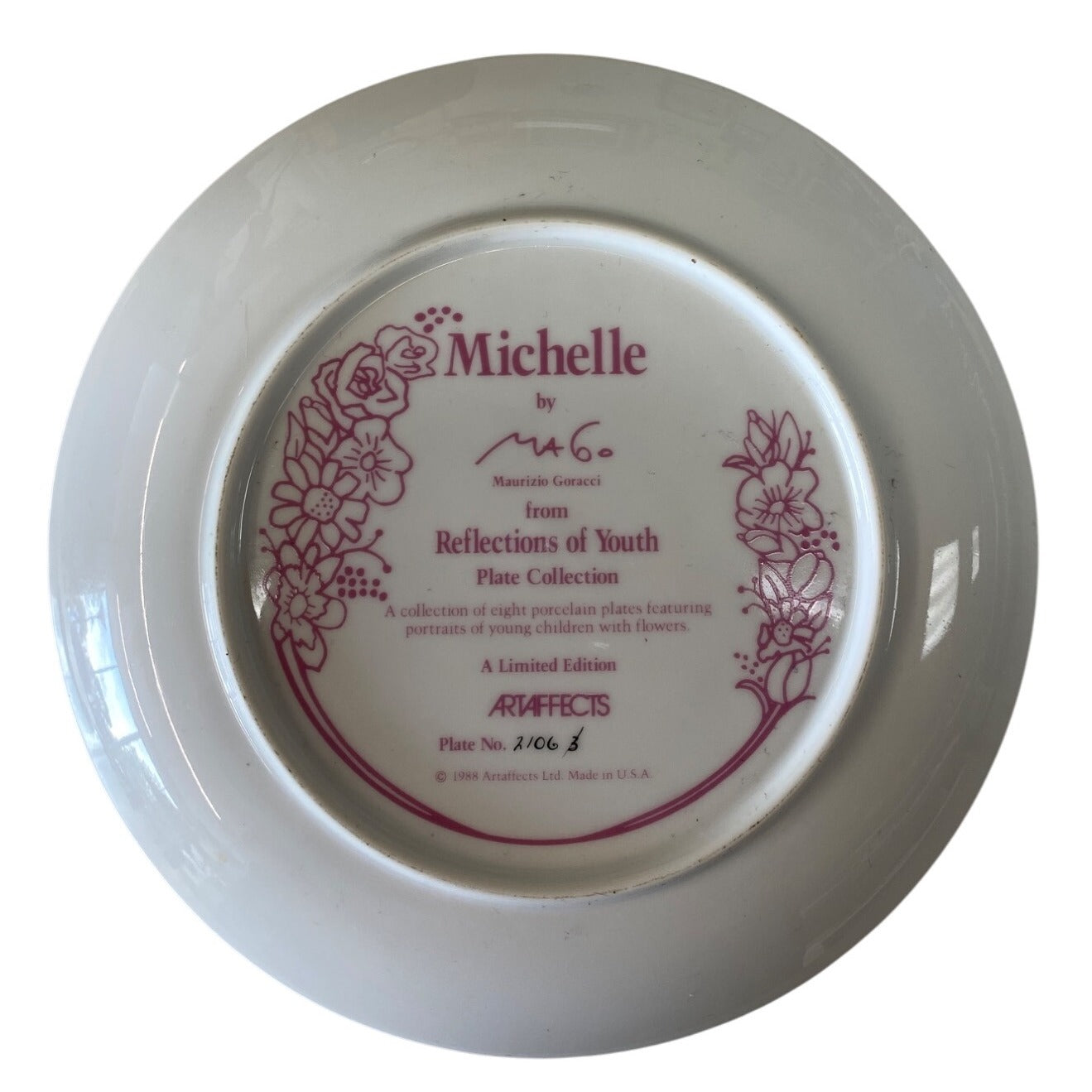 Michelle Collector Plate