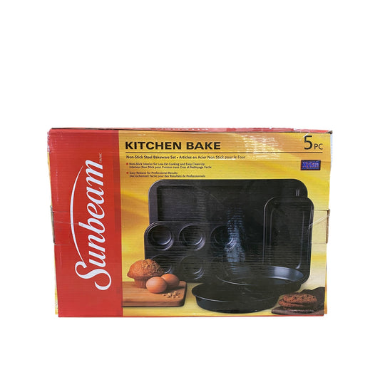 Sunbeam 5-Piece Non-Stick Steel Kitchen Bakeware Set