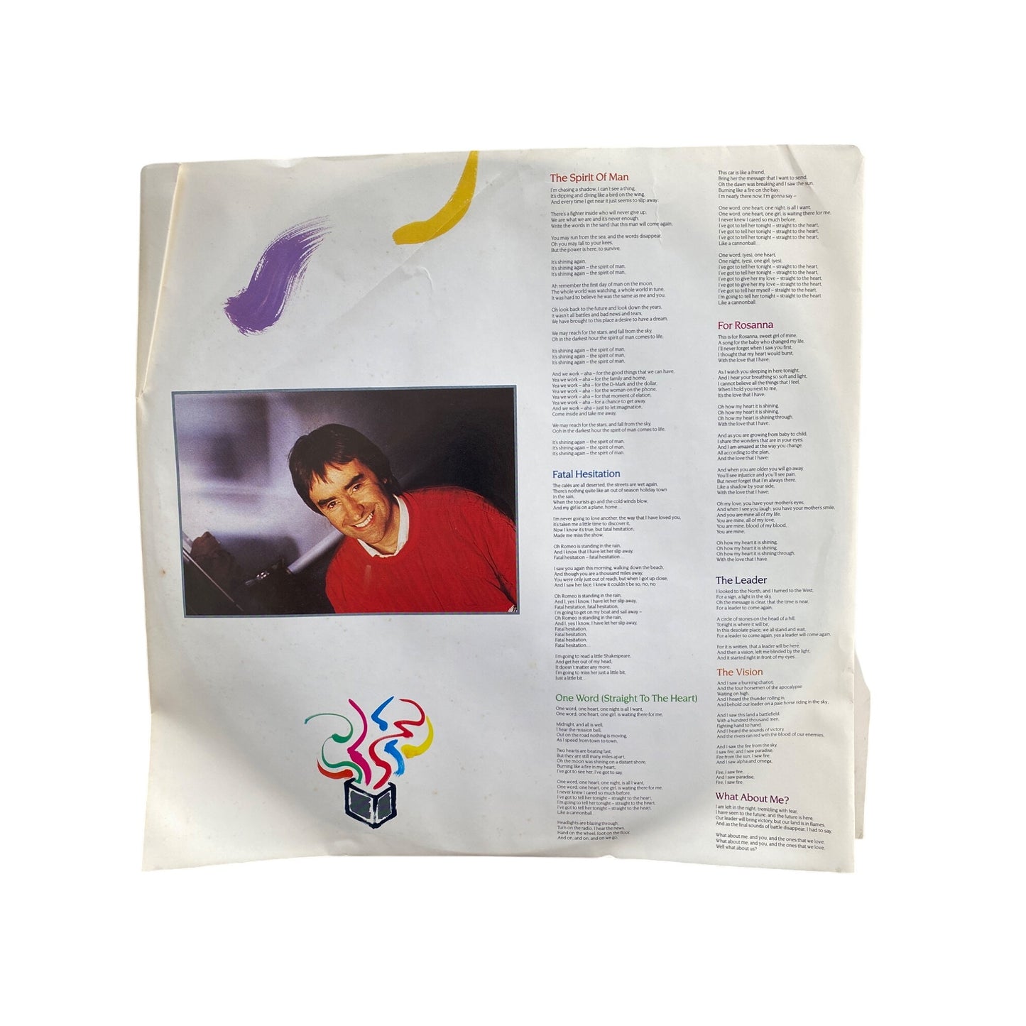 Chris De Burgh "Into The Light" Vinyl Record LP Album 1986 A&M Records