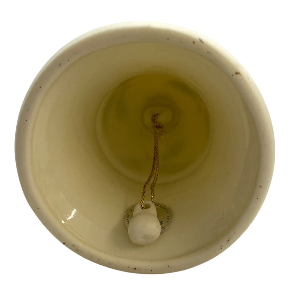 Vintage Ivory Ceramic Bell