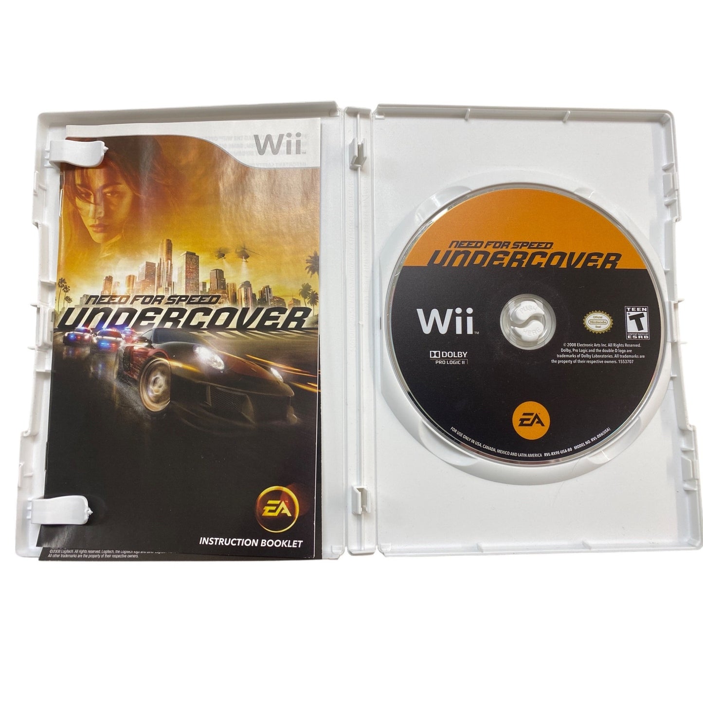 Need For Speed: Undercover Wii Game Complete With Box & Manual