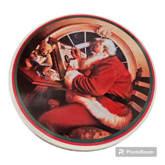 Ernie Norcia 1996 Santa Christmas Scene Tin