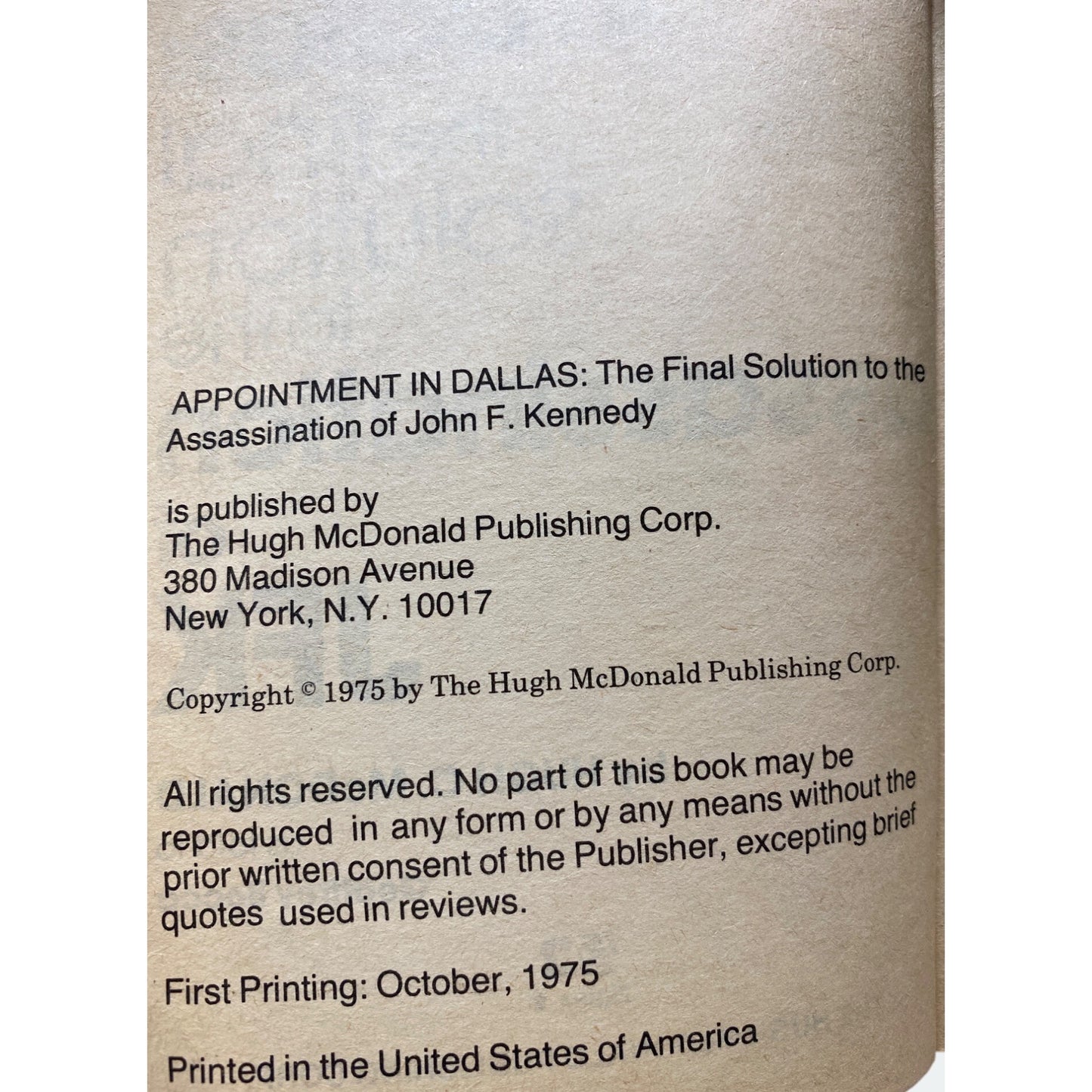 : The Final Solution To The Assassination Of JFK