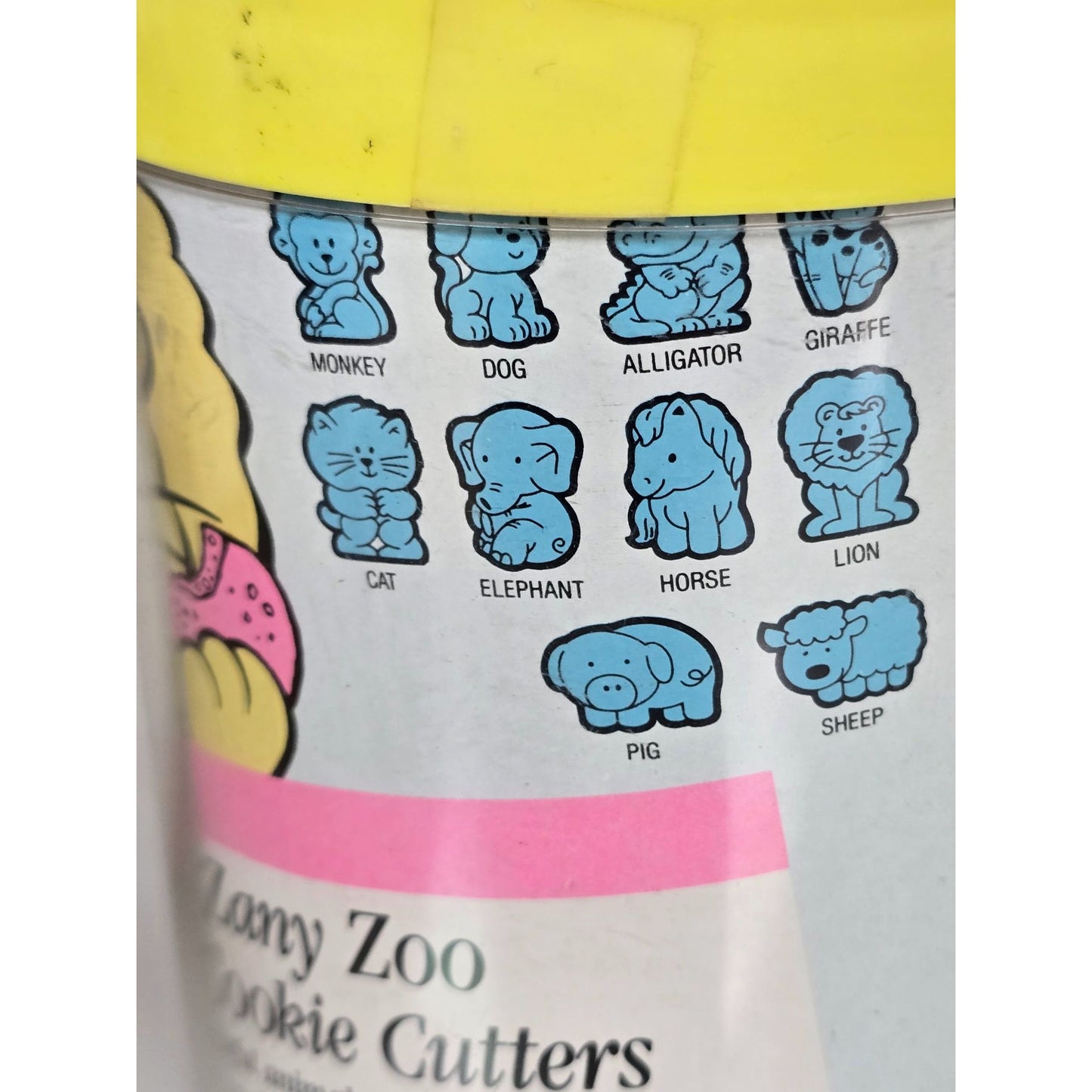 Wilton Zany Zoo Cookie Cutters Set Of 10 Animal Shapes In Plastic Storage Jar Kid-Safe Easy For Baking & Cake Patterns