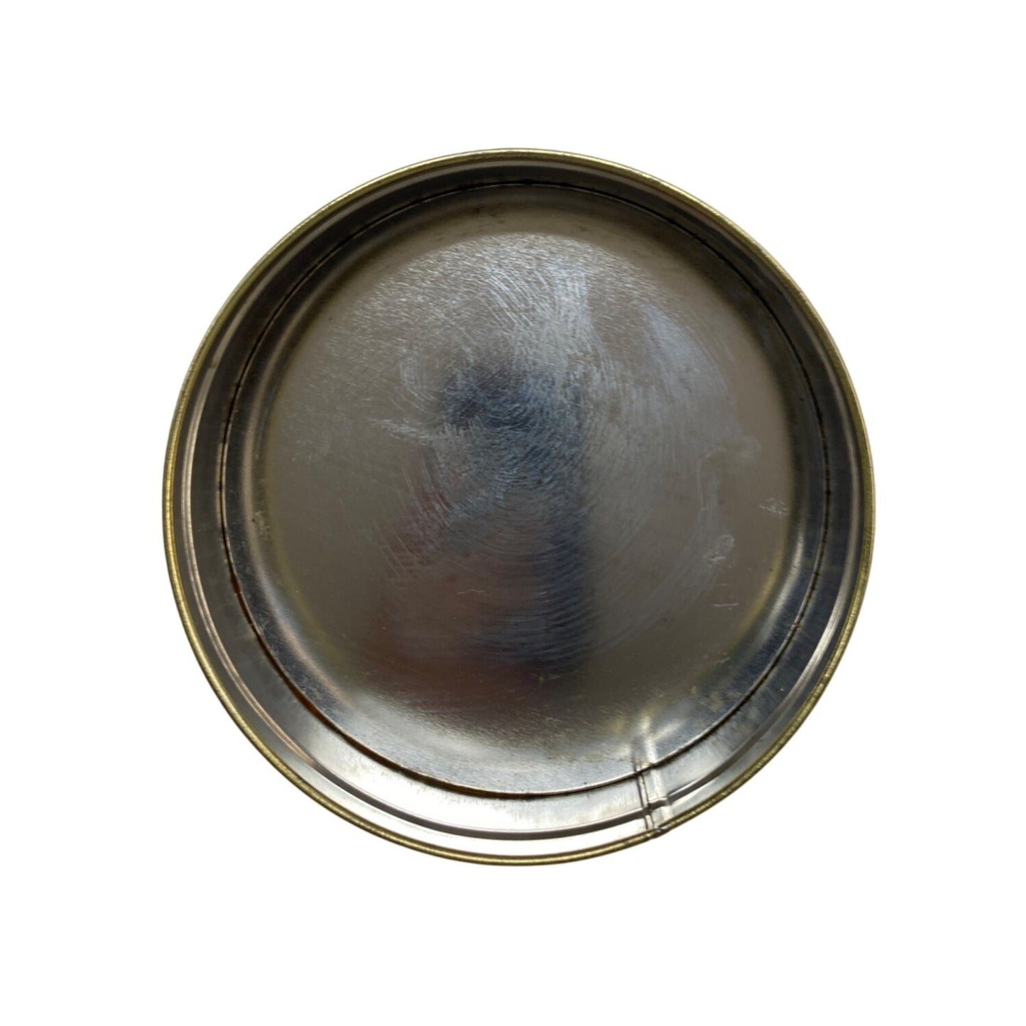 Vintage Christmas Tin With Santa Claus & Child Design