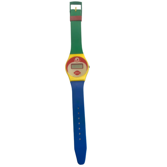 Vintage Dairy Queen Promo Watch - Multicolor Silicone Strap & Retro Design