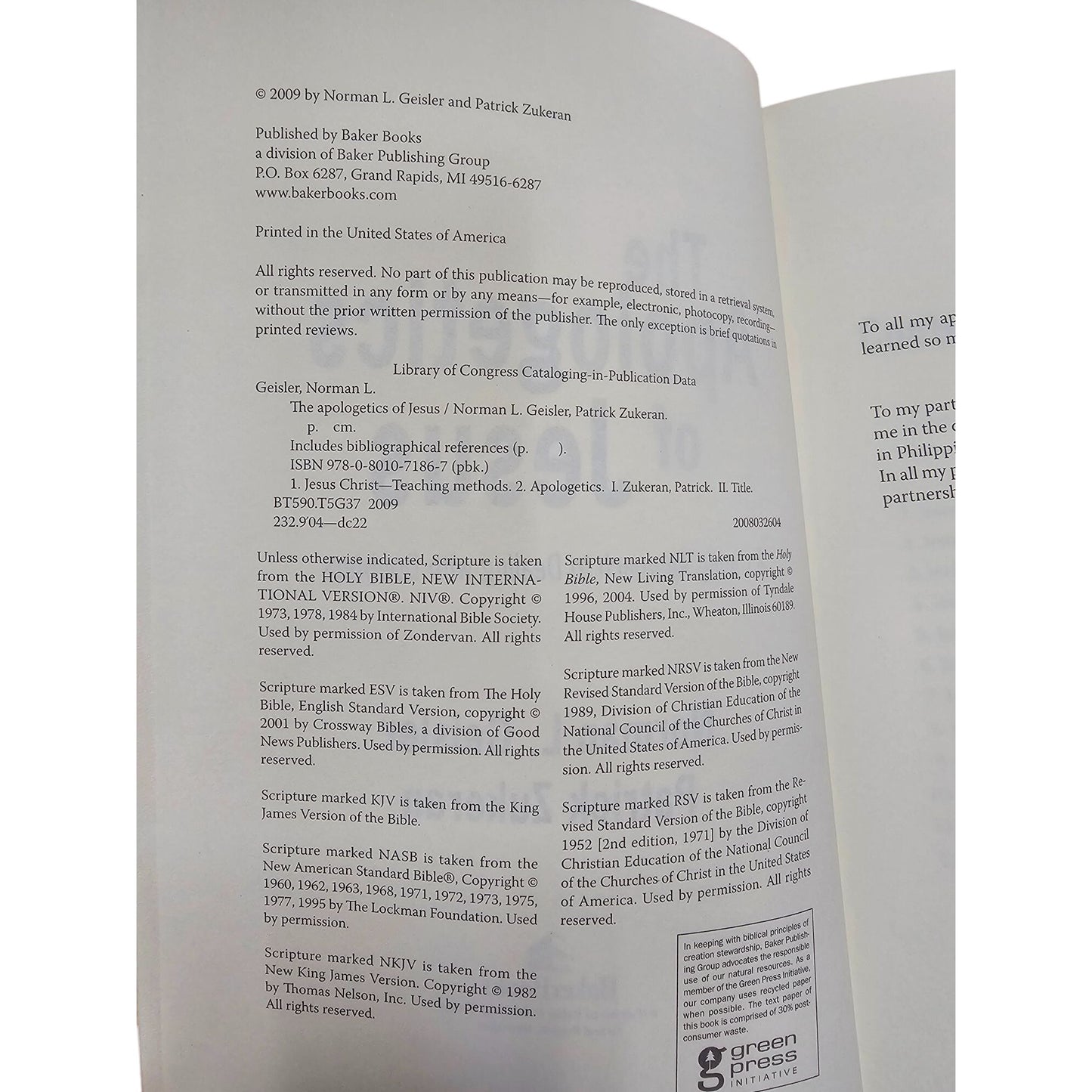 The Apologetics Of Jesus By Norman L. Geisler & Patrick Zukeran Paperback 2009