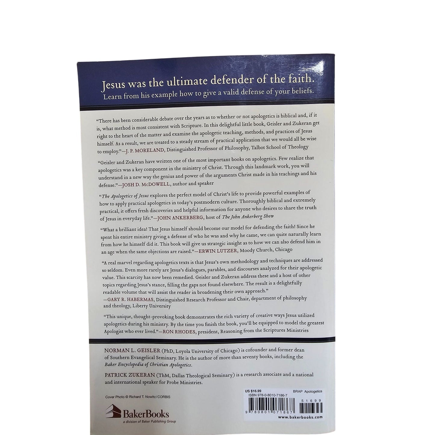 The Apologetics Of Jesus By Norman L. Geisler & Patrick Zukeran Paperback 2009