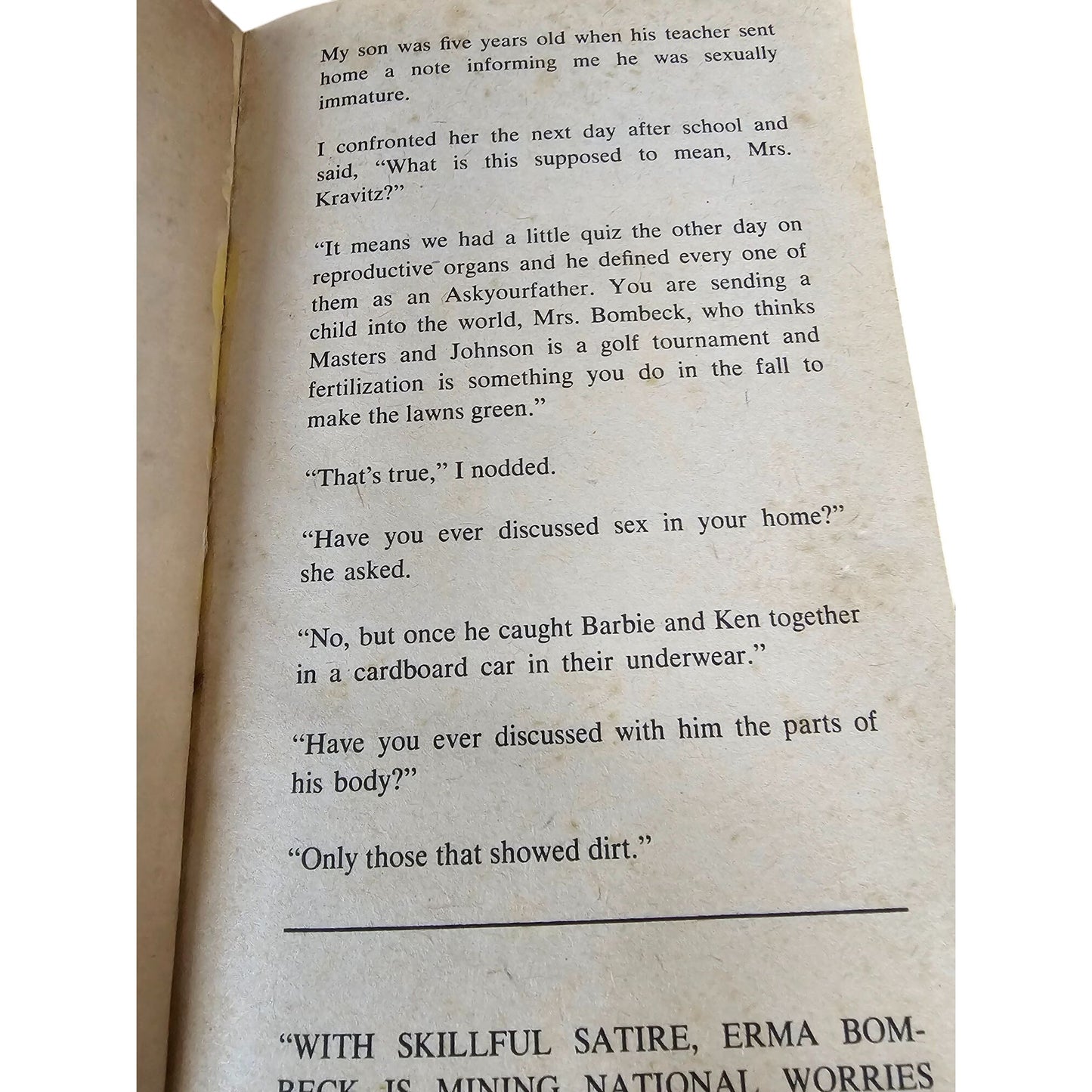 The Grass Is Always Greener Over The Septic Tank By Erma Bombeck Paperback 1976 Illustrated Bestseller
