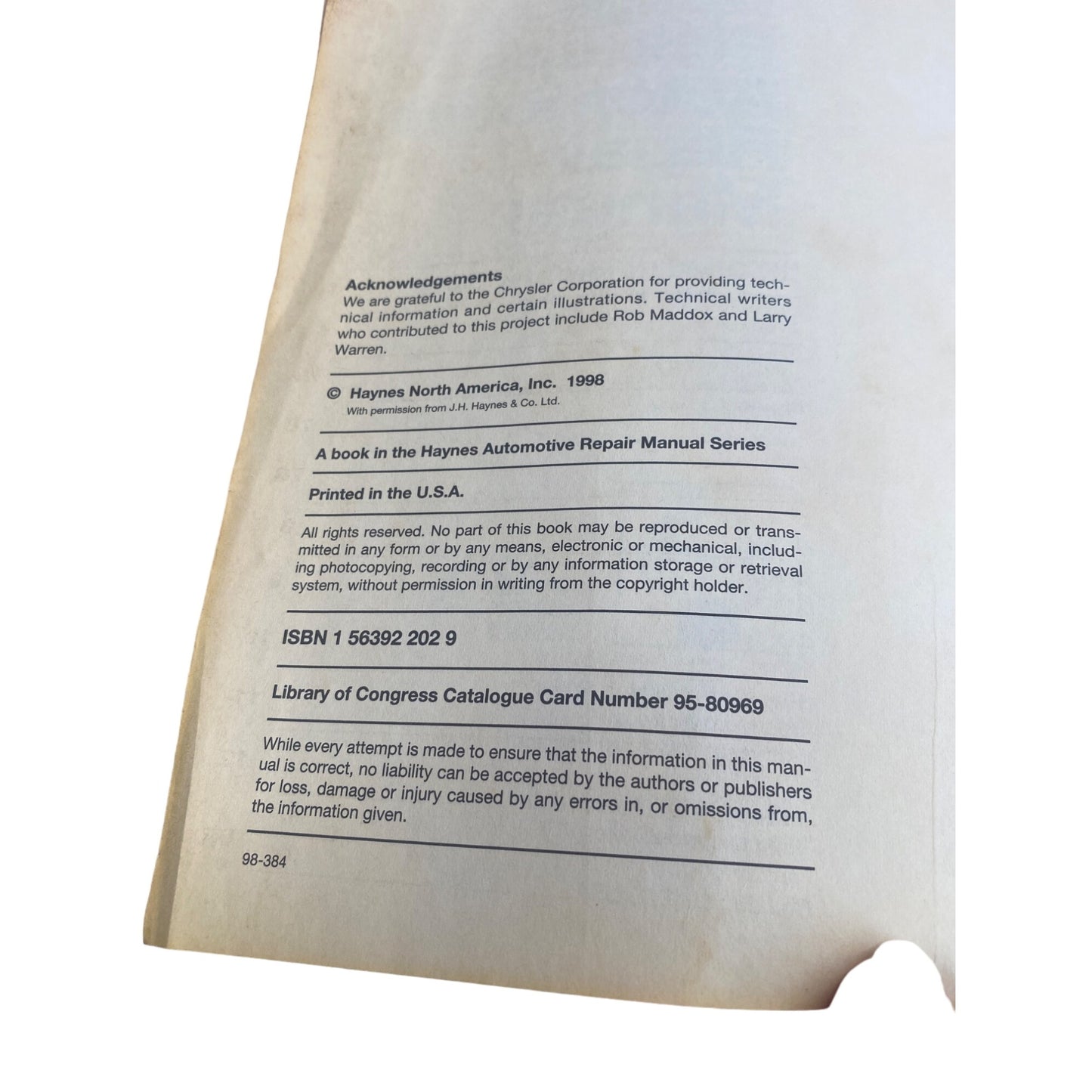 Dodge Pick-Ups Automotive Repair Manual 1974-1993 Haynes 30040