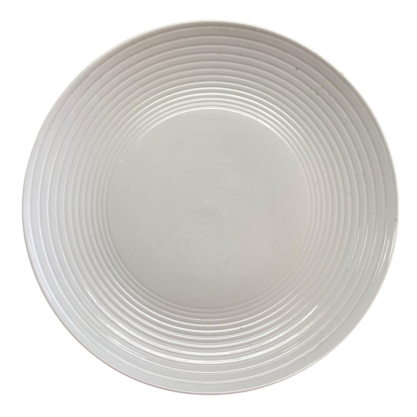 Ceramic Orange & White Pedestal Cake Stand 10.5" Diameter