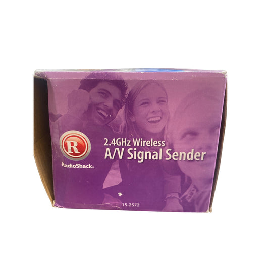 Vintage RadioShack 2.4GHz Wireless A/V Signal Transmitter & Receiver Pair 15-2572