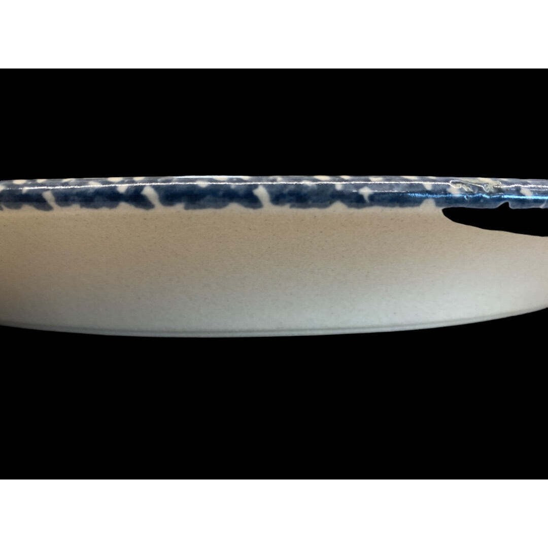 Vintage Home & Garden Party Birdhouse Oval Stoneware Platter