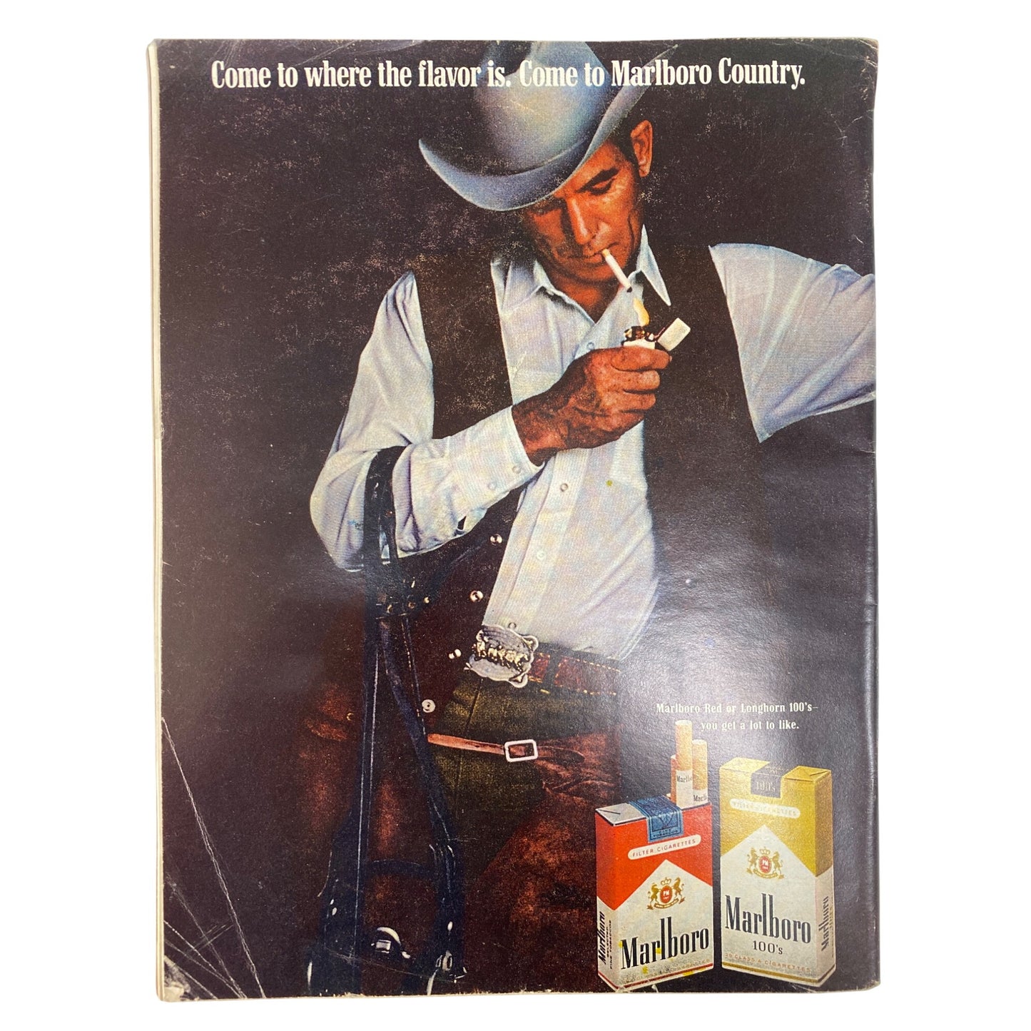 Vintage 1970 Motor Trend Magazine Marlboro Country Ad Retro Auto Show Issue