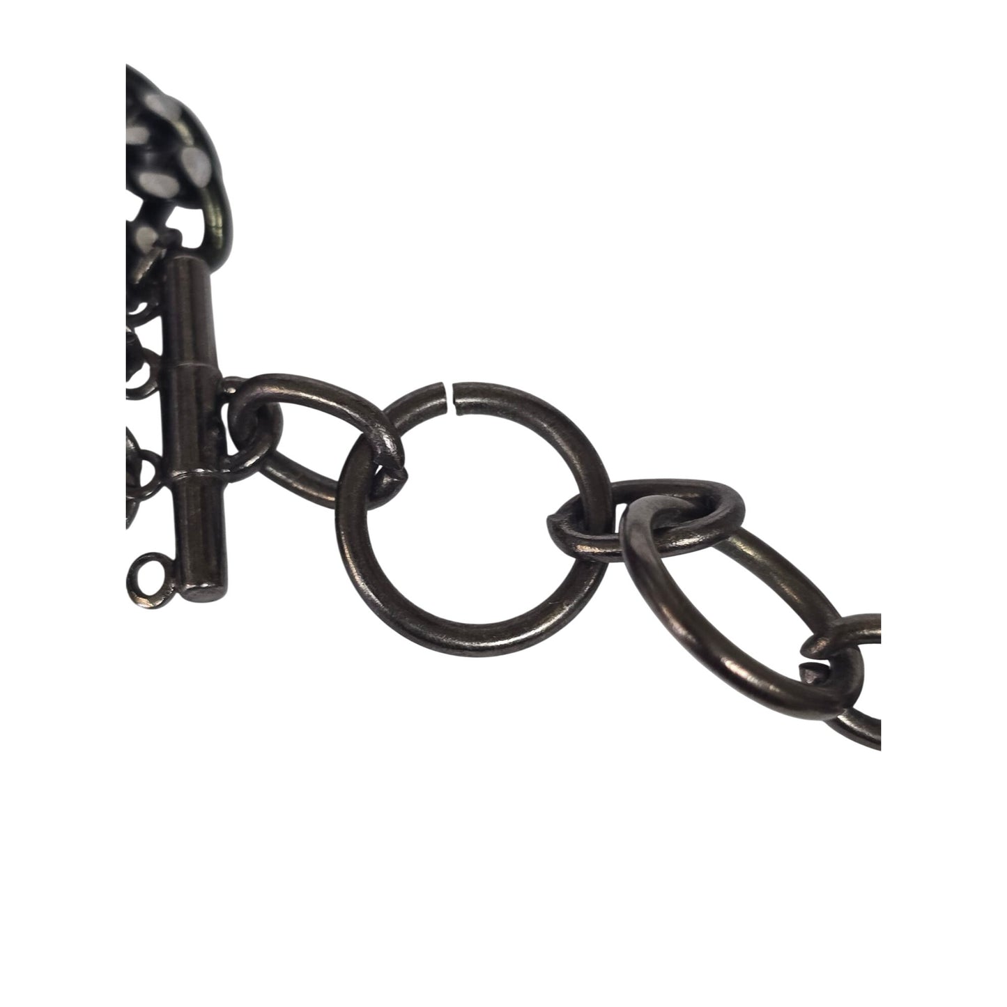 Vintage Multi-Chain Necklace Clear Rhinestone