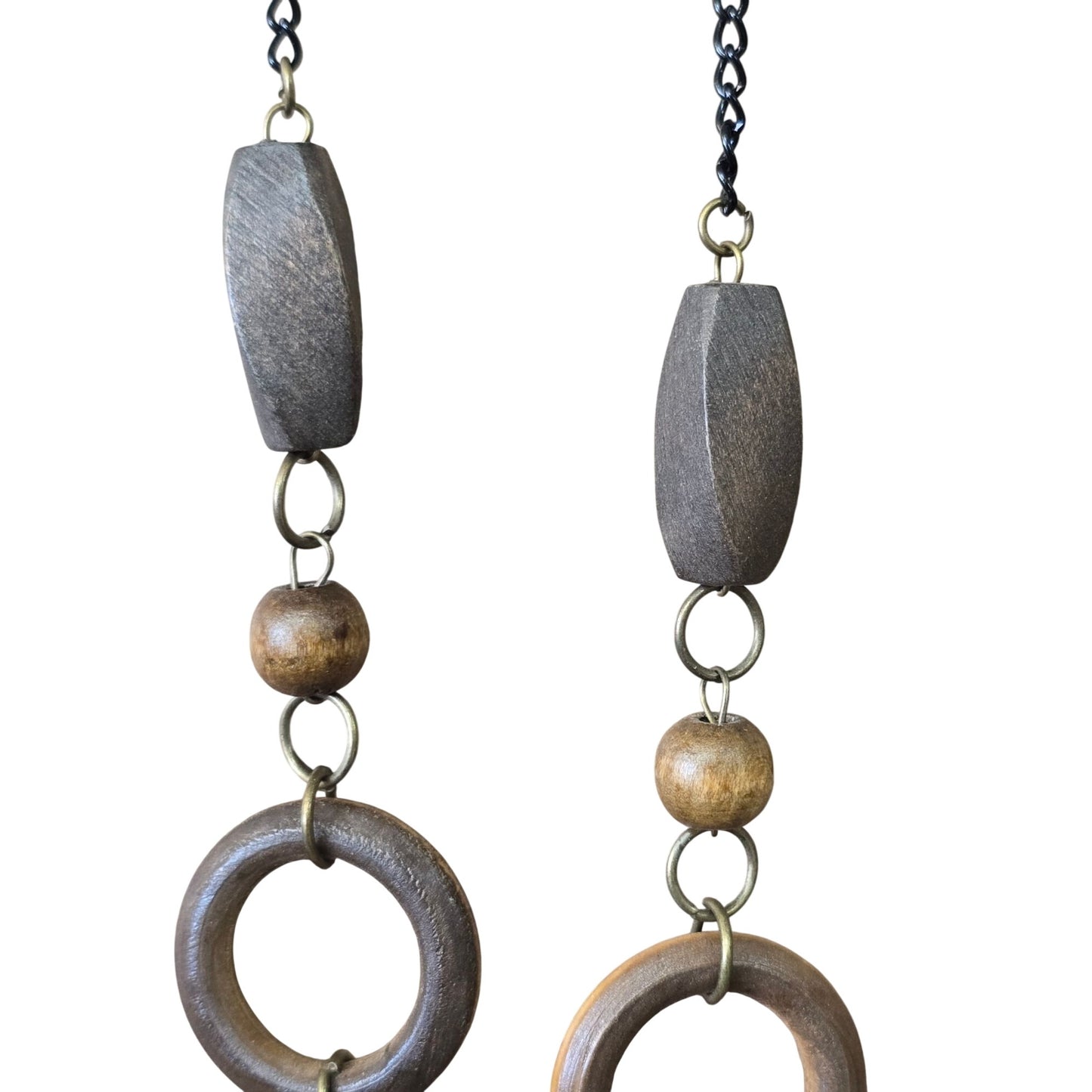 Vintage Wood & Resin Beaded Necklace