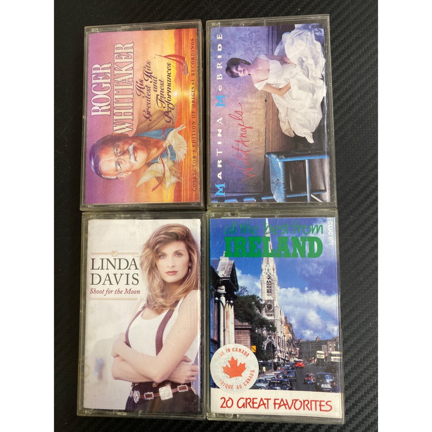 Vintage Cassette Tape Collection: Roger Whittaker Martina McBride Linda Davis Ireland Compilation