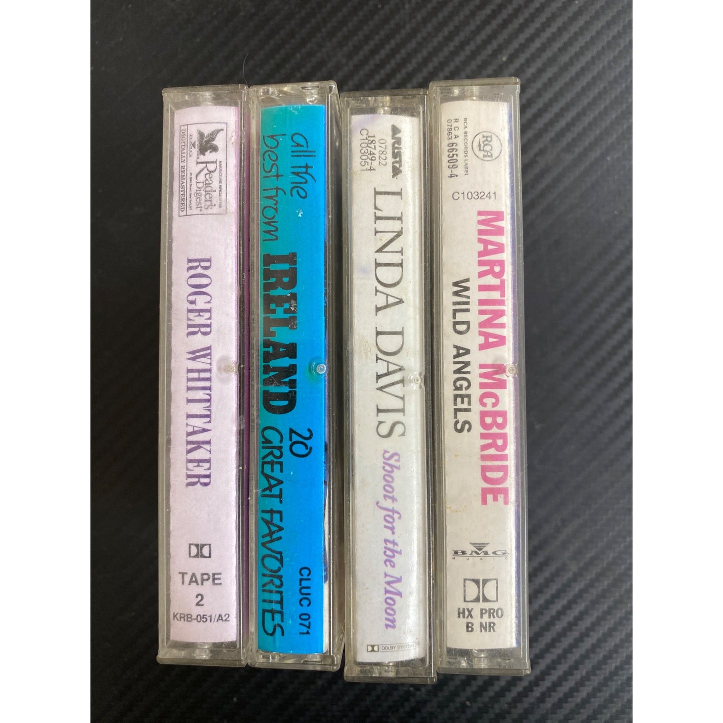 Vintage Cassette Tape Collection: Roger Whittaker Martina McBride Linda Davis Ireland Compilation