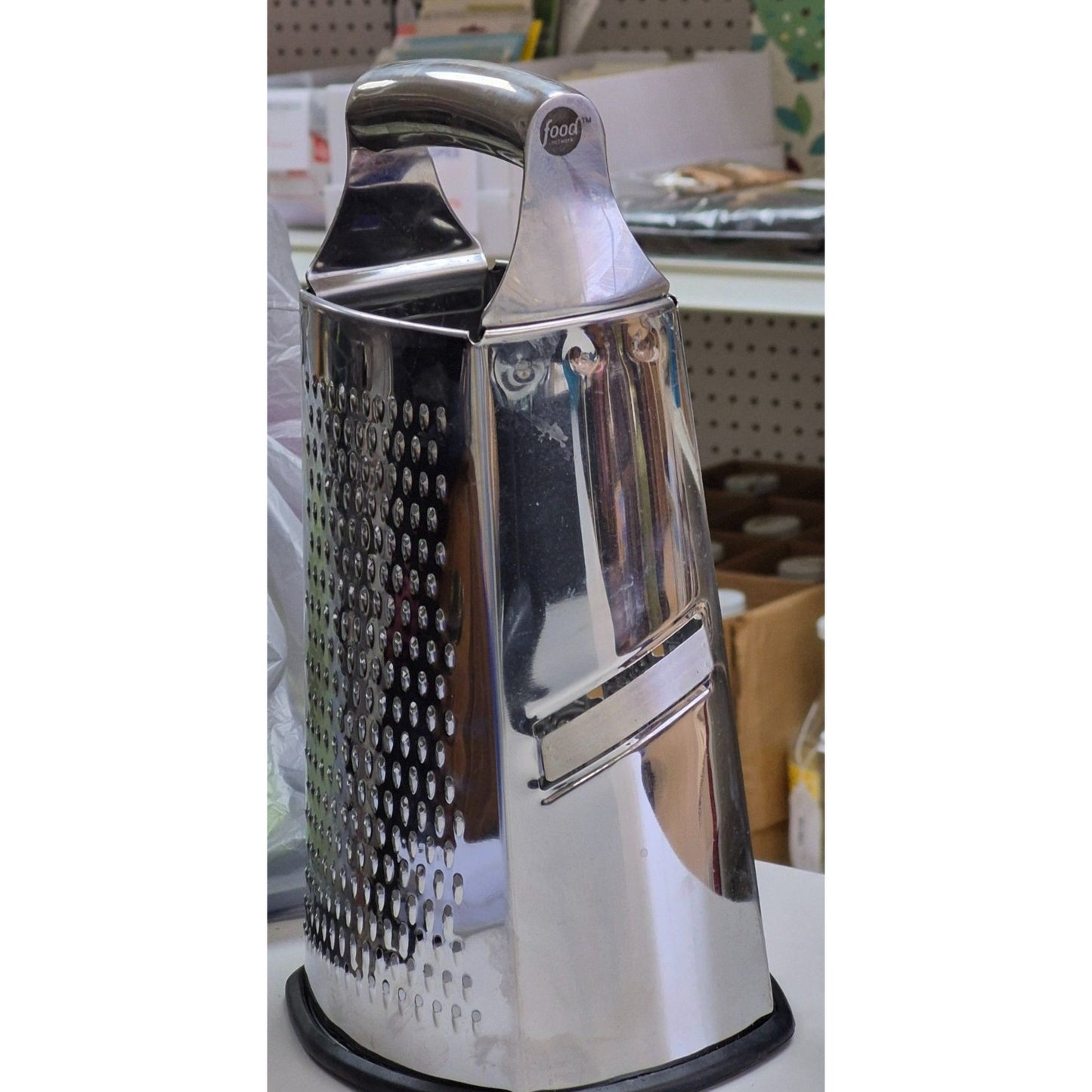 Food Network Stainless Steel Box Grater With Rubber Foot