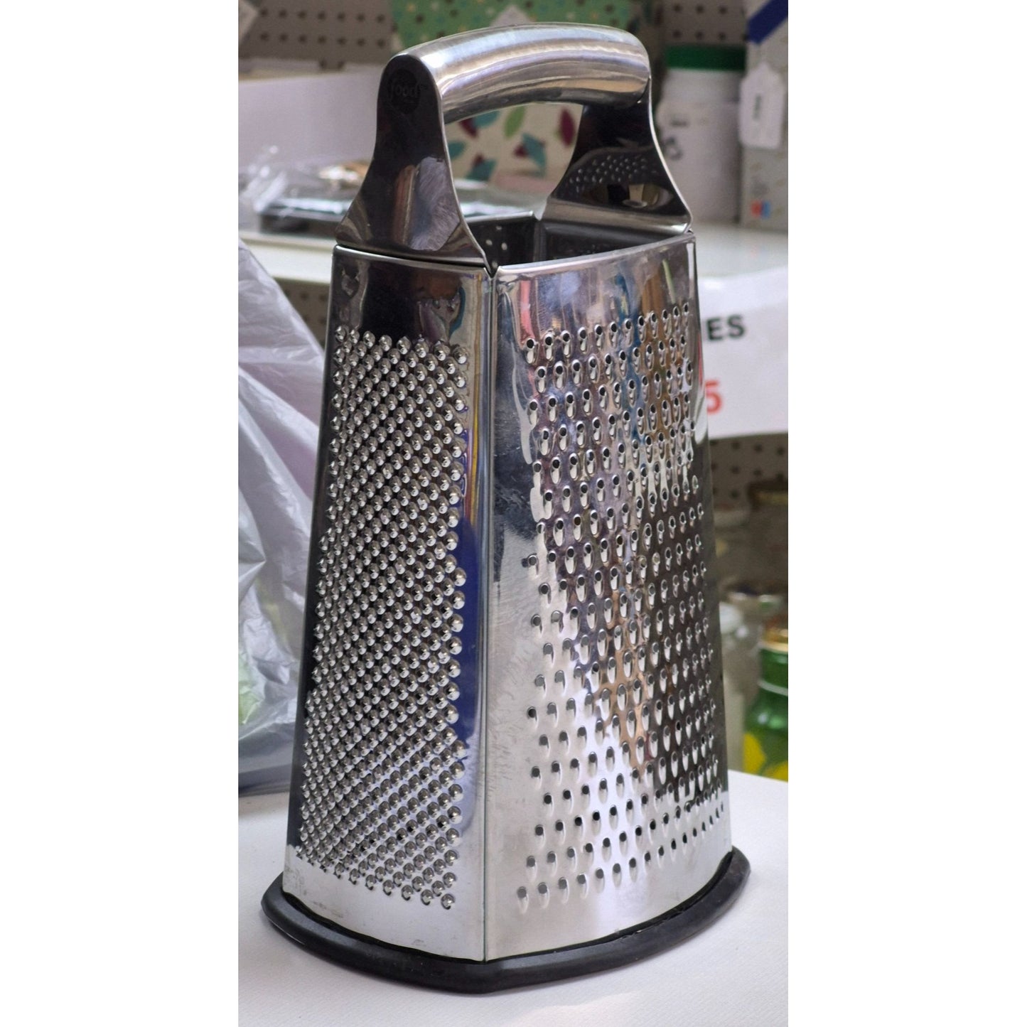 Food Network Stainless Steel Box Grater With Rubber Foot