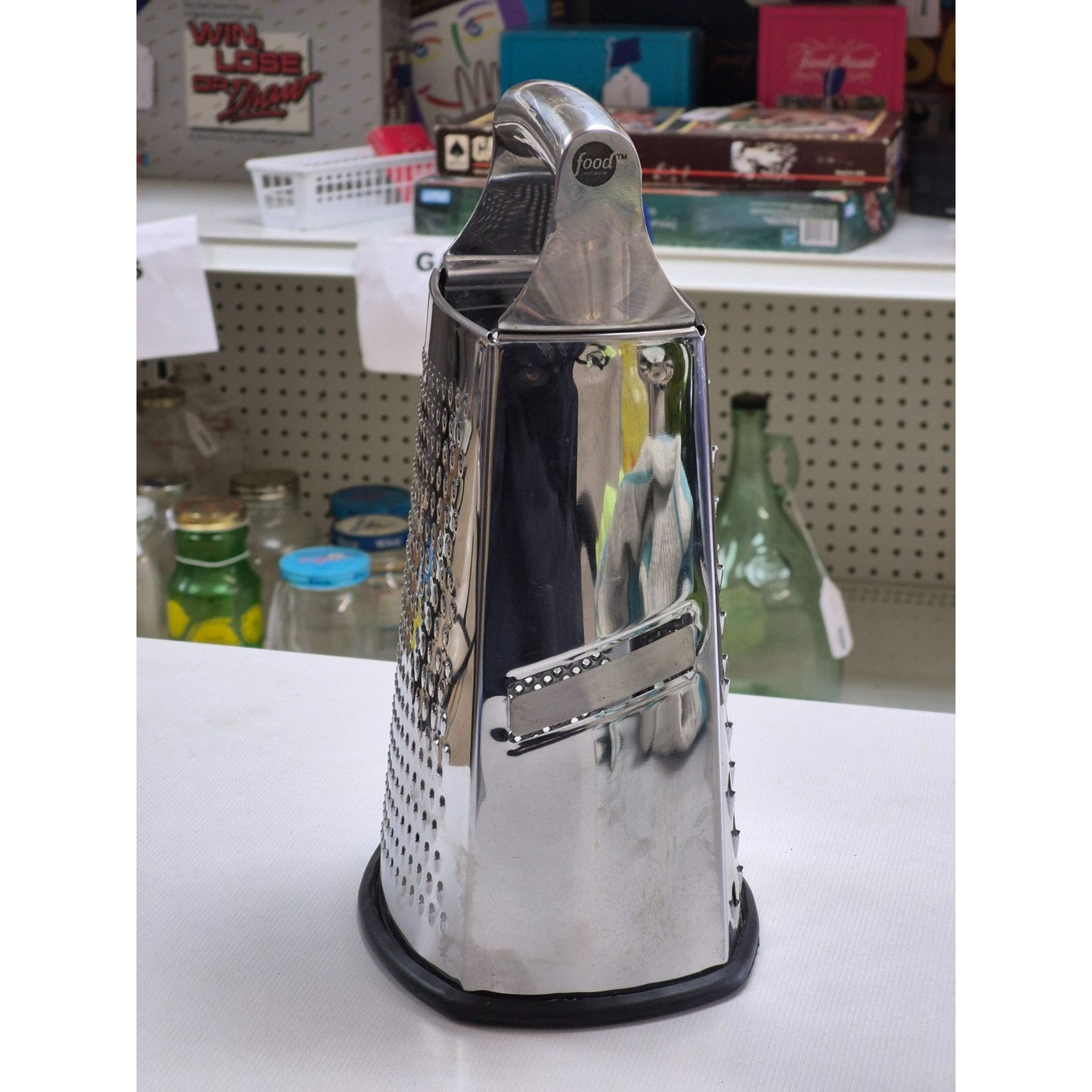 Food Network Stainless Steel Box Grater With Rubber Foot