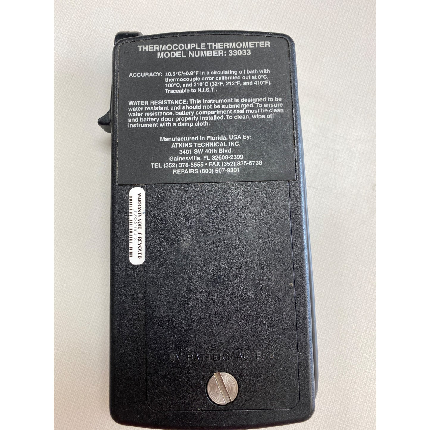 Atkins Series 330 Thermocouple Thermometer Model 33033