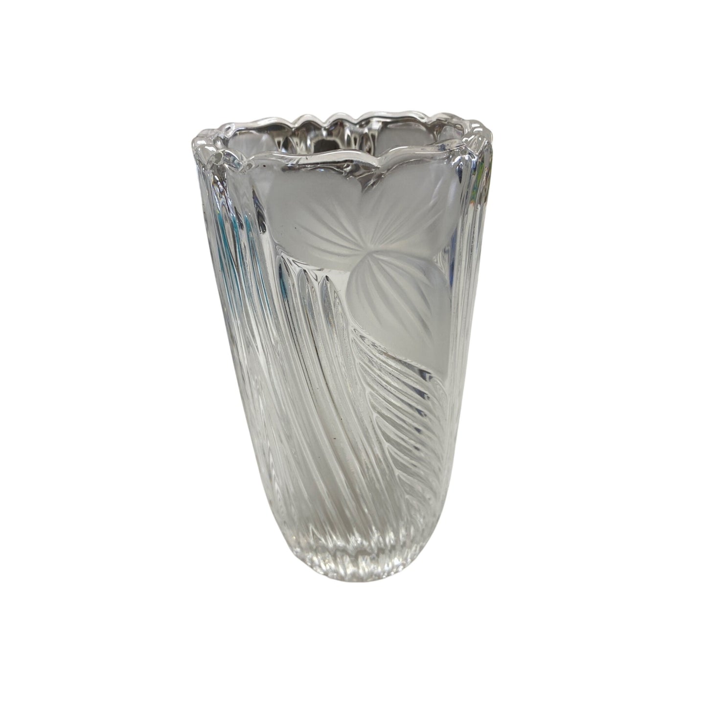 Vintage Clear Glass Vase