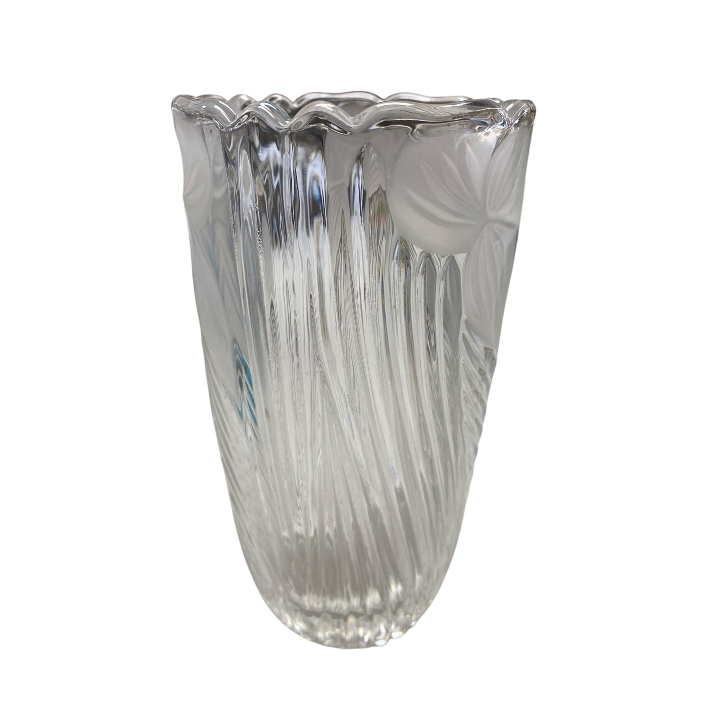 Vintage Clear Glass Vase