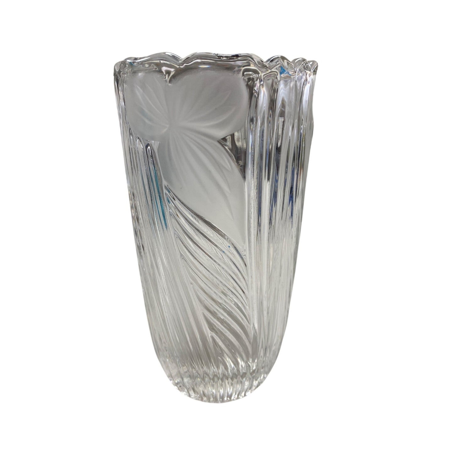 Vintage Clear Glass Vase