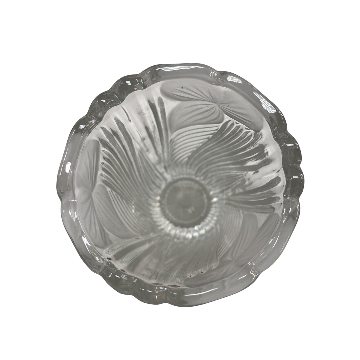 Vintage Clear Glass Vase