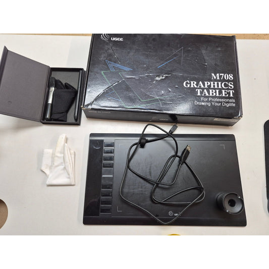 UGEE M708 Graphics Tablet For Professionals Drawing Your Digilife With Pen & Accessories