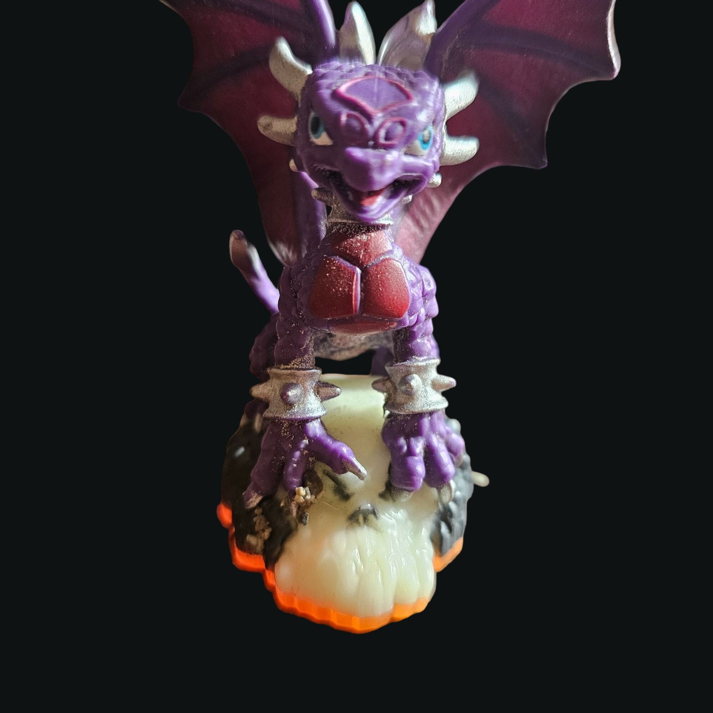 Skylanders Spyros Adventure Dark Spyro Figure Collectible 2012 Activision Purple Dragon Toy